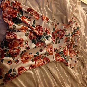 Flower print dress